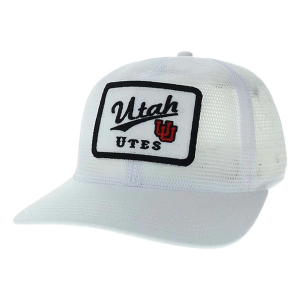 Utah Utes Legacy Athletic Meshy Patch Adjustable Hat One Size White