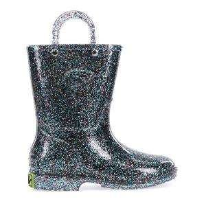 Girls' Western Chief Glitter Waterproof Rain Boots Outdoor Little 12Y Mutli