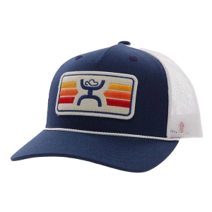 Men's Hooey Sunset Snapback Hat One Size Navy/Cream