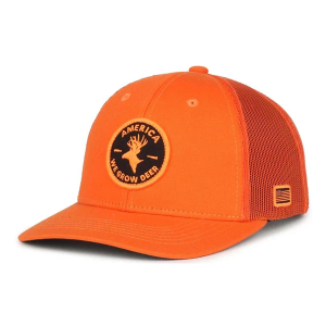 Men's Rural Cloth We Grow Deer Snapback Hat One Size Orange