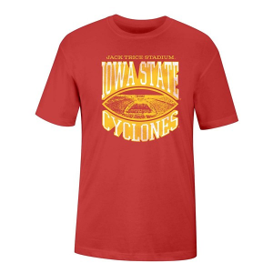 Iowa State Cyclones USCAPE Football Monument T-Shirt Large Red
