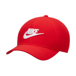 Nike Rise Structured SwooshFlex Futura Flexfit Hat M/L University Red/Anthracite/White