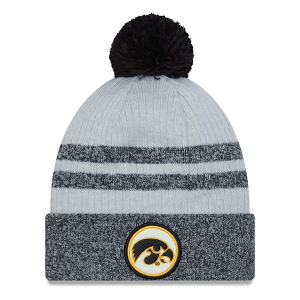 Iowa Hawkeyes New Era Patch Beanie Black