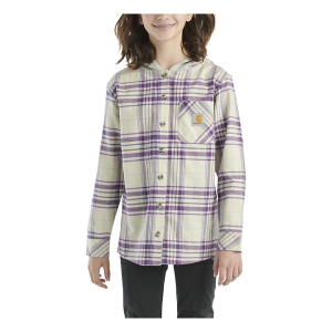 Girls' Carhartt Button Down Flannel Long Sleeve T-Shirt 5Y Majesty
