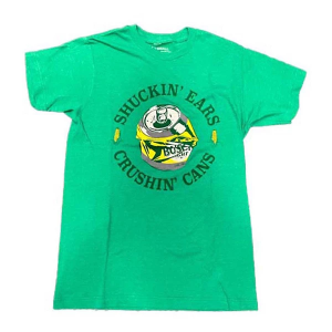 Brew City Busch Shuckin Ears T-Shirt Medium Green