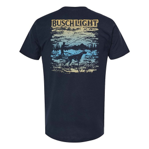 Men's Brew City Busch Wildlife On Water T-Shirt Large Navy
