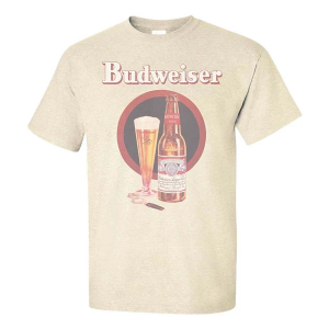 Men's Brew City Budweiser Vintage T-Shirt 2XLarge White