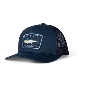 Men's Salty Crew Big Blue Retro Trucker Snapback Hat One Size Navy