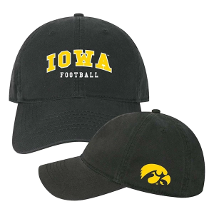 Iowa Hawkeyes Legacy Old Sport Football Adjustable Hat One Size Black