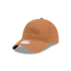 Women's Seattle Seahawks New Era Colorpack 9Twenty Adjustable Hat One Size Brown