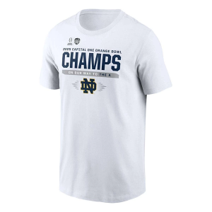 Notre Dame Fighting Irish Nike Orange Bowl Champs T-Shirt Large White