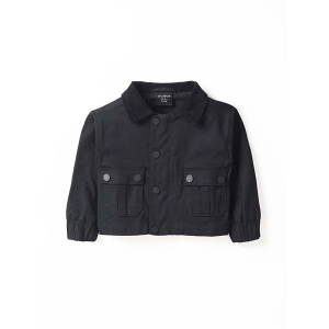 Kids' Little Bipsy Cotton Twill Jacket 4/5 Black