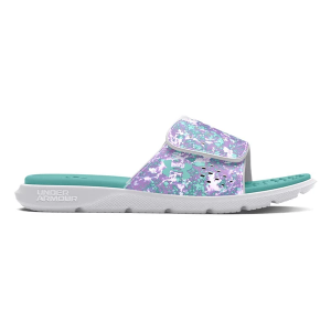 Kids' Under Armour Ignite Pro Slide Sandals Big 5 Grey Heather/Turquoise
