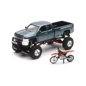 New Ray USA 143 Chevy Truck and Race Bike