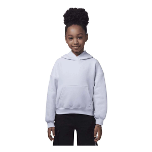 Girls' Jordan Brooklyn Essentials Hoodie 6Y Football Grey