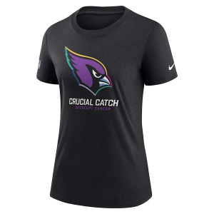 Women's Arizona Cardinals Nike 2024 Crucial Catch T-Shirt Medium Black