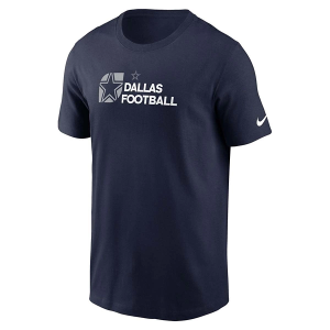 Dallas Cowboys Nike Team Outline T-Shirt Small Navy