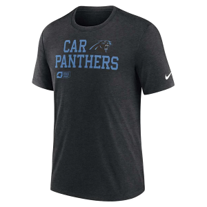 Carolina Panthers Nike Lock Up Tri Blend T-Shirt Large Black