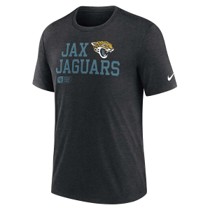 Jacksonville Jaguars Nike Lock Up Tri Blend T-Shirt Small Black