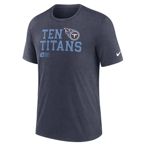Tennessee Titans Nike Lock Up Tri Blend T-Shirt Medium Navy