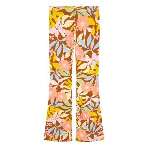 Girls' Billabong Island Floral Flare Pants Small Cacao