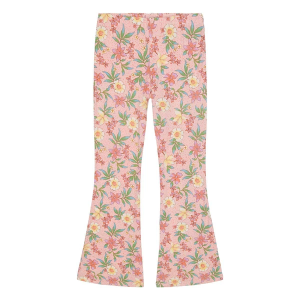 Girls' Billabong Floral Flare Pants Small Peach