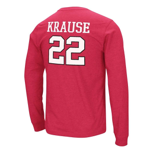Nebraska Cornhuskers Colosseum Volleyball Krause #22 T-Shirt Small Red