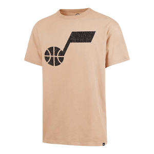 Utah Jazz Dust Imprint 47 Brand T-Shirt Large Khaki