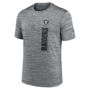 Las Vegas Raiders Nike 2024 Sideline Velocity T-Shirt Medium Dark Grey Heather