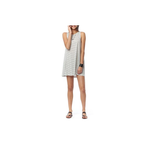 Women's Lagaci Stripes To Summer Dress Swim Cover Up Medium White