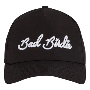 Men's Bad Birdie Script Golf Snapback Hat One Size Black