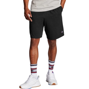Men's Champion Authentic Cotton Pocket Lounge Shorts Small Black