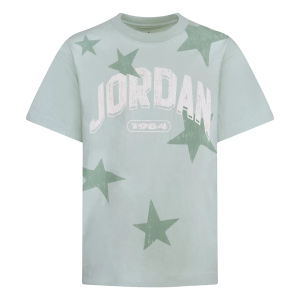 Girls' Jordan Six Flowers T-Shirt Medium Seafoam