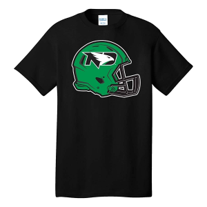 North Dakota Fighting Hawks Range Helmet T-Shirt Large Black