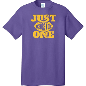 Minnesota Vikings Range Just One T-Shirt Small Purple