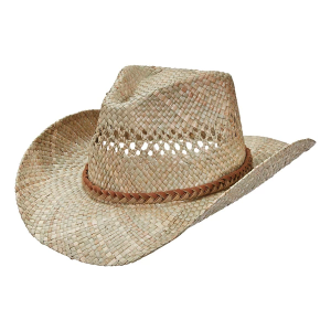 Men's Dorfman-Pacific Brewer Outback Seagrass Sun Hat One Size Natural