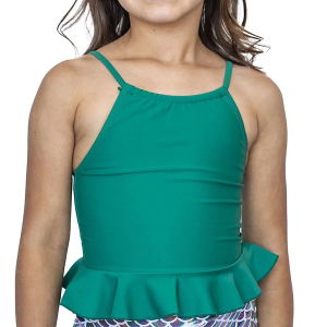 Girls' Janela Bay High Neck Peplum Swim Tankini Toddler 2/3T Mermaid Green