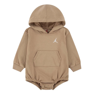 Jordan MJ Jumpman Hooded Long Sleeve Onesie 12 mo. Hemp