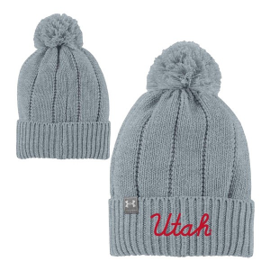 Utah Utes Under Armour Women's Women's Greyout Beanie One Size Grey/Red