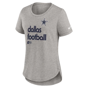 Women's Dallas Cowboys Nike Team Shout T-Shirt XLarge Dark Grey Heather
