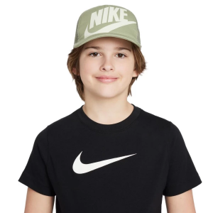 Boys' Nike Rise Adjustable Hat One Size Oil Green/Sea Glass