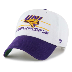Northern Iowa Panthers 47 Brand Double Header Cleanup Adjustable Hat One Size White