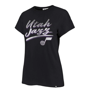 Women's Utah Jazz City Edition Drop 47 Brand T-Shirt Medium Black