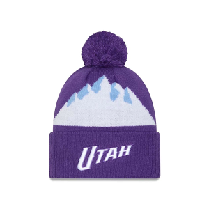 Utah Jazz New Era 2024 City Edition Beanie One Size Purple