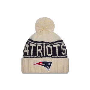 Women's New England Patriots New Era 2024 Sideline Beanie One Size Tan