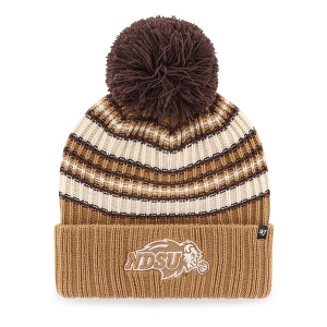 North Dakota State Bison 47 Brand Women's Espresso Cuff Beanie One Size Carmel