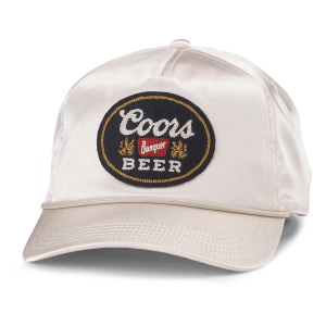 American Needle Blazer Coors Banquet Snapback Hat One Size Satin Cream