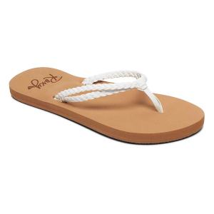Girls' Roxy Costas II Flip Flop Sandals Big 4 White
