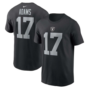Las Vegas Raiders Nike Davante Adams #17 Team Name & Number T-Shirt Large Black
