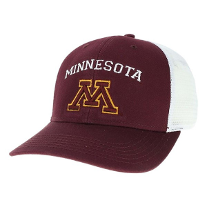 Minnesota Golden Gophers Legacy Dime Arch Adjustable Hat One Size Maroon/White